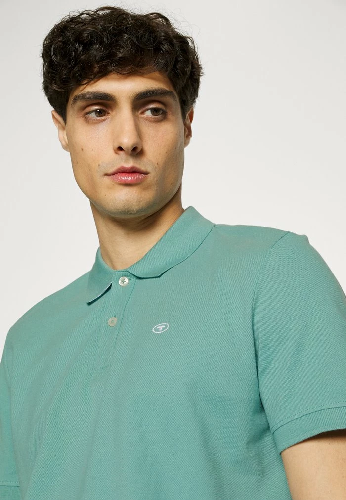 TOM TAILOR BASIC WITH CONTRAST - Polo Shirt - Salvia 7 TOM TAILOR BASIC WITH CONTRAST - Polo Shirt - Salvia - Image 5