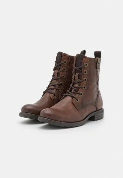 TOM TAILOR Lace-up Ankle Boots - Cognac -TOM TAILOR online store b6000e0b0e484168ba1ab155d3b6daaa