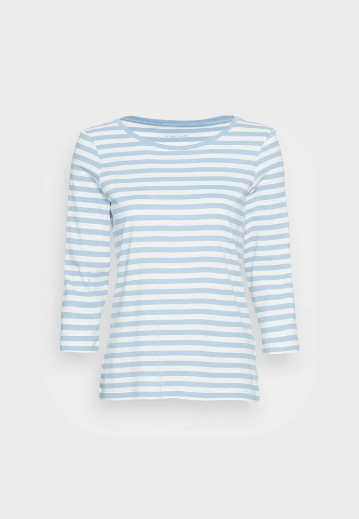 TOM TAILOR STRIPED - Long Sleeved Top - Blue/offwhite 6 TOM TAILOR STRIPED - Long Sleeved Top - Blue/offwhite - Image 4