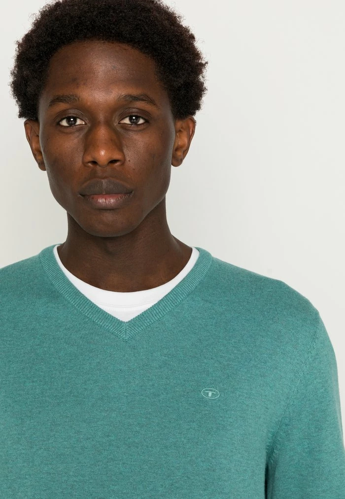 TOM TAILOR BASIC - Jumper - Salvia Green Melange 7 TOM TAILOR BASIC - Jumper - Salvia Green Melange - Image 5