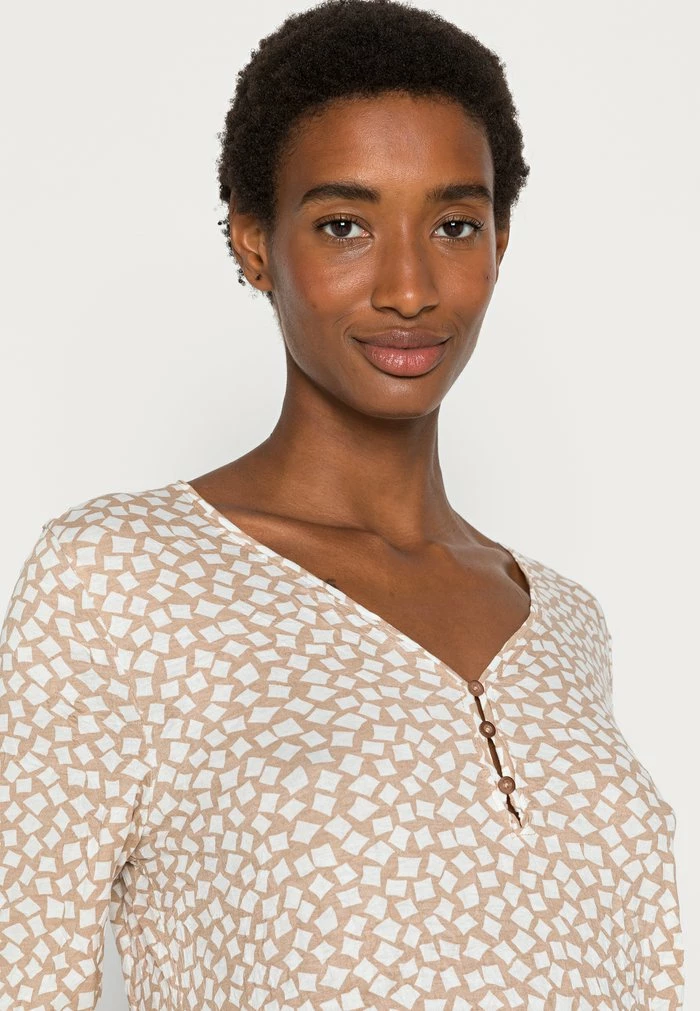 TOM TAILOR HENLEY - Blouse - Beige 7 TOM TAILOR HENLEY - Blouse - Beige - Image 5
