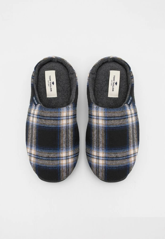 TOM TAILOR Slippers - Black/royal 6 TOM TAILOR Slippers - Black/royal - Image 4