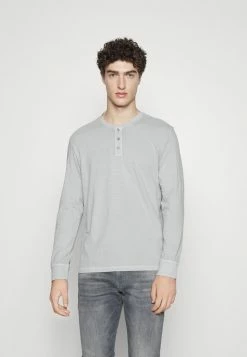 TOM TAILOR WASHED LONGSLEEVE - Long Sleeved Top - Rough Grey