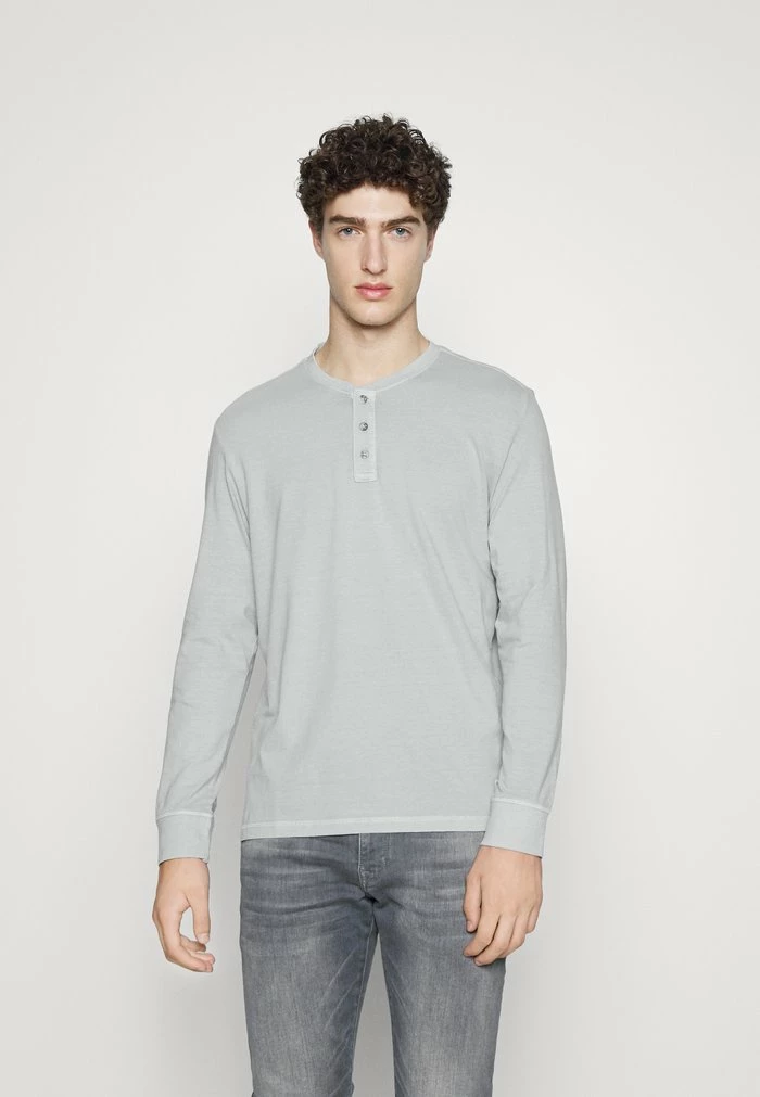 TOM TAILOR WASHED LONGSLEEVE - Long Sleeved Top - Rough Grey 3 TOM TAILOR WASHED LONGSLEEVE - Long Sleeved Top - Rough Grey