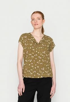 TOM TAILOR Blouse - Blouse - Olive Small Floral Design