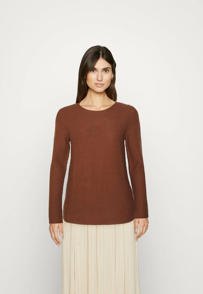 TOM TAILOR NEW OTTOMAN - Jumper - Grounded Brown 3 TOM TAILOR NEW OTTOMAN - Jumper - Grounded Brown