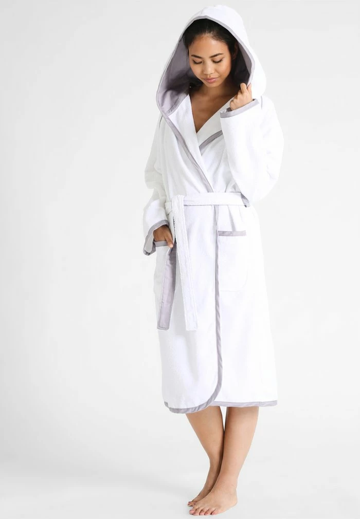 TOM TAILOR FEEL GOOD - Dressing Gown - White 3 TOM TAILOR FEEL GOOD - Dressing Gown - White