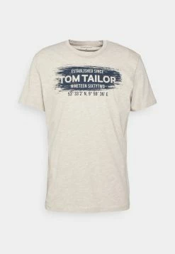 TOM TAILOR Print T-shirt - Cosy Soft Beige Melange -TOM TAILOR online store bc9263228fdf467caaae3d7243d2cbbf