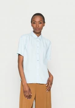 TOM TAILOR BLOUSE - Button-down Blouse - Blue Denim