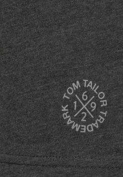 TOM TAILOR V NECK TEE 2 PACK - Basic T-shirt - Dark Grey Melange -TOM TAILOR online store bd5543db53fe48308775125b1e20c3c8