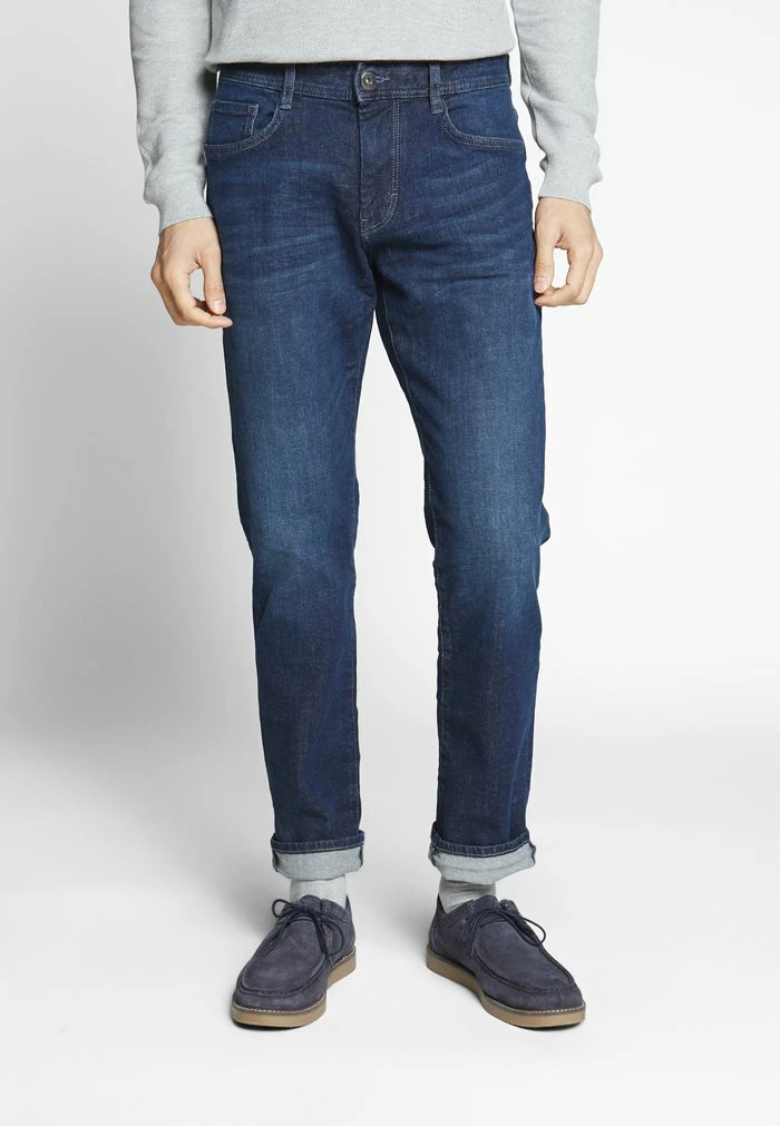 TOM TAILOR MARVIN - Straight Leg Jeans - Dark Stone Wash Denim Blue 3 TOM TAILOR MARVIN - Straight Leg Jeans - Dark Stone Wash Denim Blue