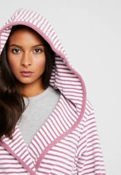 TOM TAILOR STRIPE BATHROBE - Dressing Gown - Mauve -TOM TAILOR online store bee8c6a48d7042908c2e916f60d9ac9d