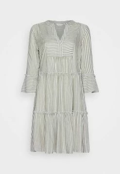 TOM TAILOR STRIPED TUNICA DRESS - Day Dress - Olive/white 12 TOM TAILOR STRIPED TUNICA DRESS - Day Dress - Olive/white -TOM TAILOR online store bee9f2dc5a7f4cbeae57718b90315cce