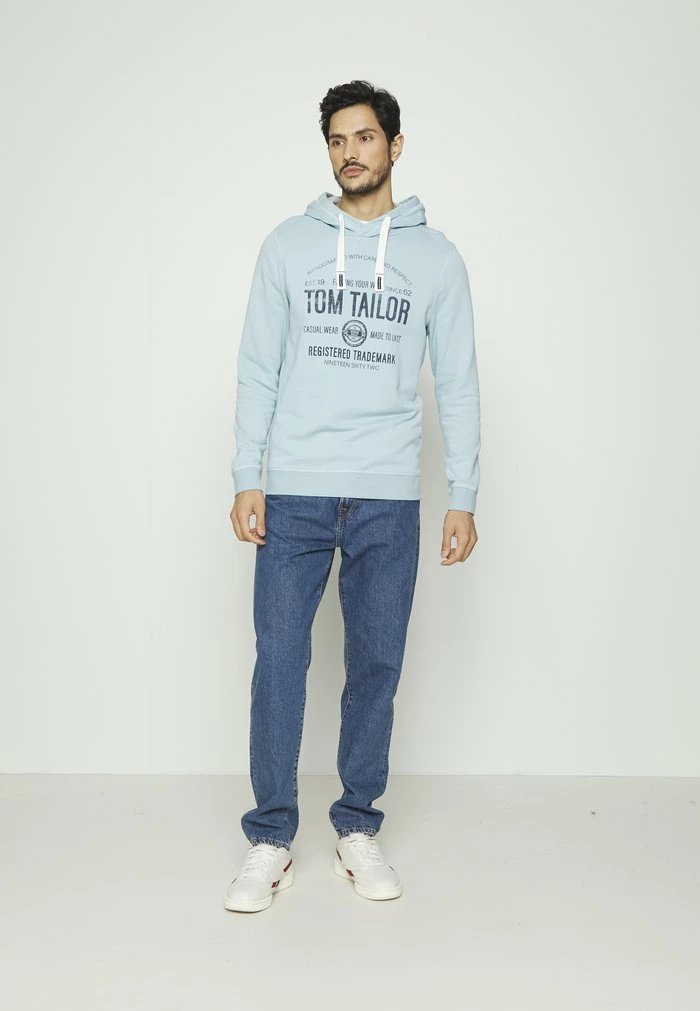 TOM TAILOR WITH PRINT - Hoodie - Calm Cloud Blue 4 TOM TAILOR WITH PRINT - Hoodie - Calm Cloud Blue - Image 2