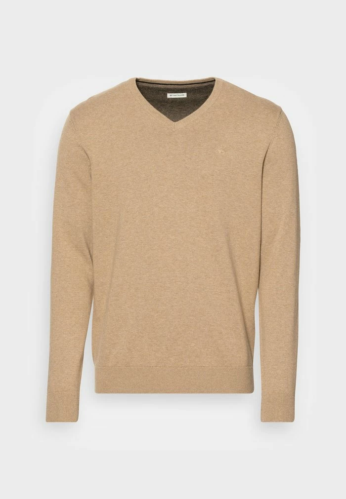 TOM TAILOR BASIC - Jumper - Light Splashy Sand Melange 6 TOM TAILOR BASIC - Jumper - Light Splashy Sand Melange - Image 4