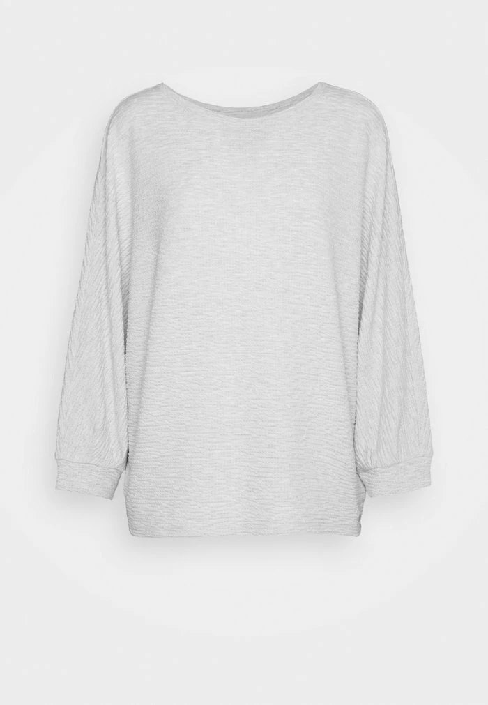 TOM TAILOR STRUCTURE BATWING - Long Sleeved Top - Cold Beige Melange 6 TOM TAILOR STRUCTURE BATWING - Long Sleeved Top - Cold Beige Melange - Image 4