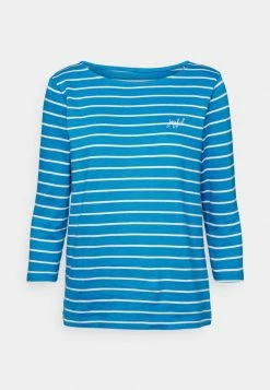 TOM TAILOR CREW NECK - Long Sleeved Top - Blue/offwhite 10 TOM TAILOR CREW NECK - Long Sleeved Top - Blue/offwhite -TOM TAILOR online store c297cfd8e2b4431eb1ac6a70a692fbd4