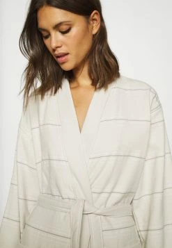 TOM TAILOR WELLNESS KIMONO BATHROBE - Dressing Gown - Sand -TOM TAILOR online store c3ac39516b214ddca09ad05e79431de5