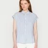 TOM TAILOR BLOUSE STRIPED STRUCTURE - Blouse - Faded Blue Thin Stripes -TOM TAILOR online store c3b1a8b68feb4ac9bc615cadd3facbe8