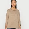 TOM TAILOR BATWING - Long Sleeved Top - Dark Sepia Melange 1 TOM TAILOR BATWING - Long Sleeved Top - Dark Sepia Melange -TOM TAILOR online store c527359742184699ab43ddaa89759d0e