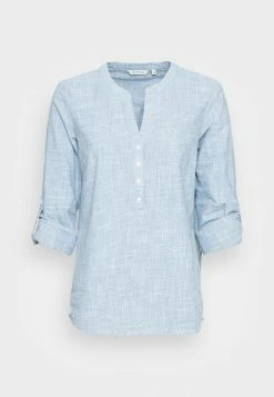 TOM TAILOR BLOUSE SLUB STRUCTURE - Long Sleeved Top - Faded Denim Blue 10 TOM TAILOR BLOUSE SLUB STRUCTURE - Long Sleeved Top - Faded Denim Blue -TOM TAILOR online store c55dc838c58a49c8bb85dc2b4ecfa07c