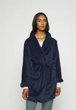 TOM TAILOR X-MAS BATHROBE - Dressing Gown - Blue Dark Solid