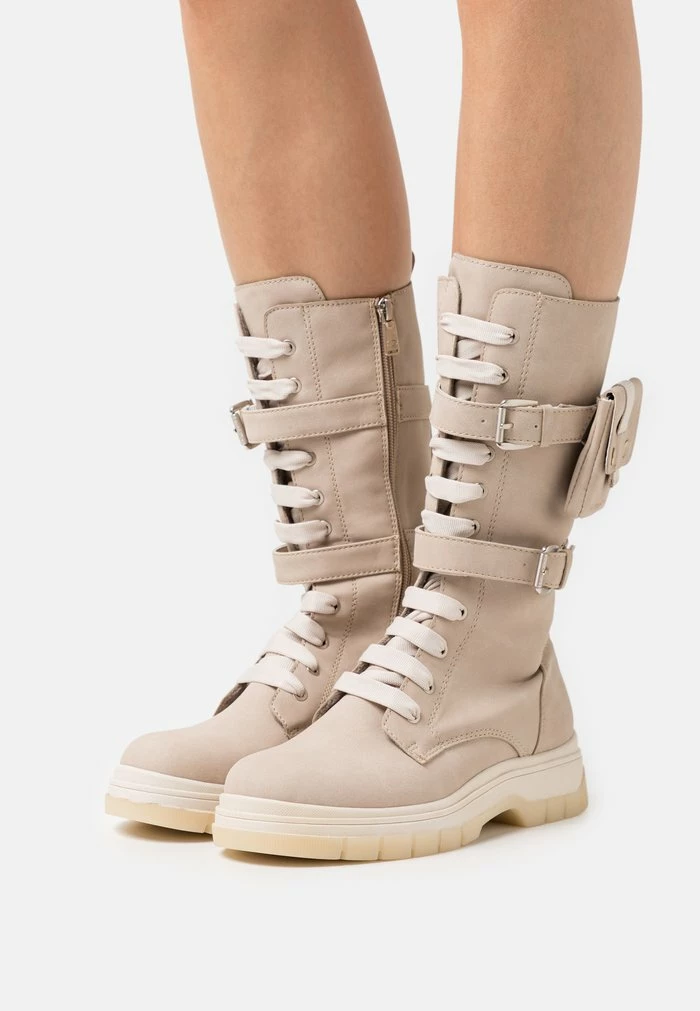 TOM TAILOR Lace-up Boots - Cream 3 TOM TAILOR Lace-up Boots - Cream