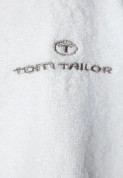 TOM TAILOR BASIC VELOURS - Dressing Gown - Weiß -TOM TAILOR online store c7f795b698184bcf9954220fd6dff134