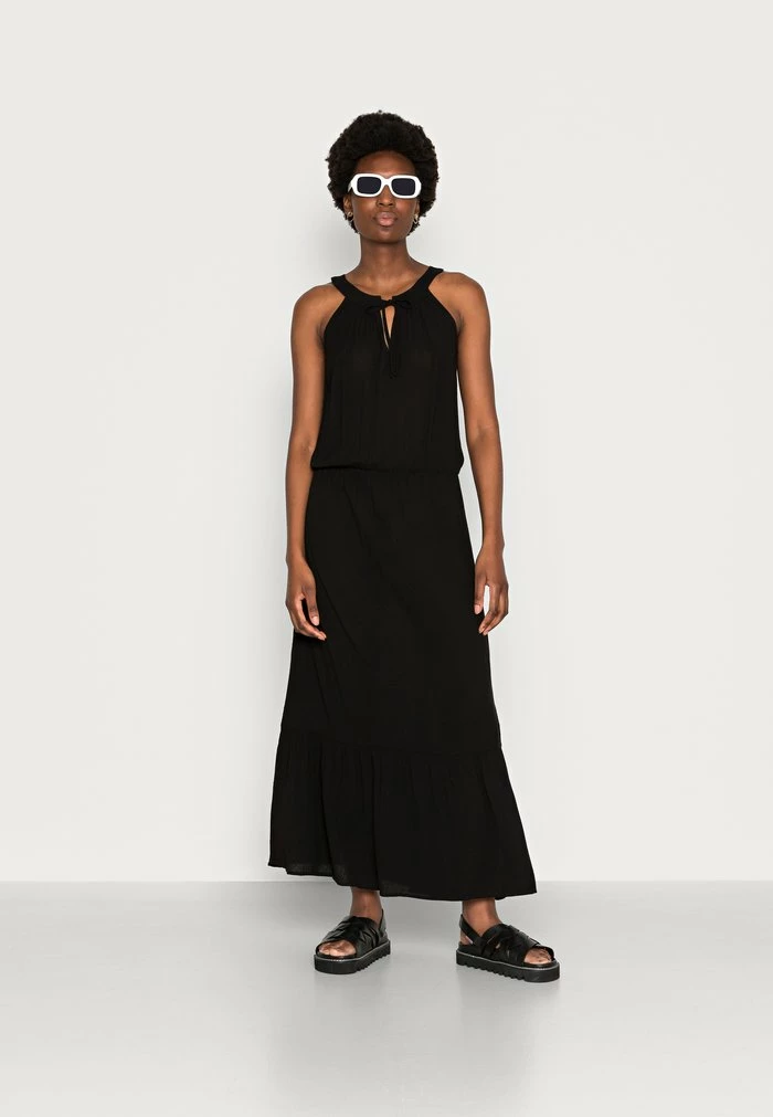 TOM TAILOR AMERICAN NECKLINE DRESS - Maxi Dress - Deep Black 4 TOM TAILOR AMERICAN NECKLINE DRESS - Maxi Dress - Deep Black - Image 2