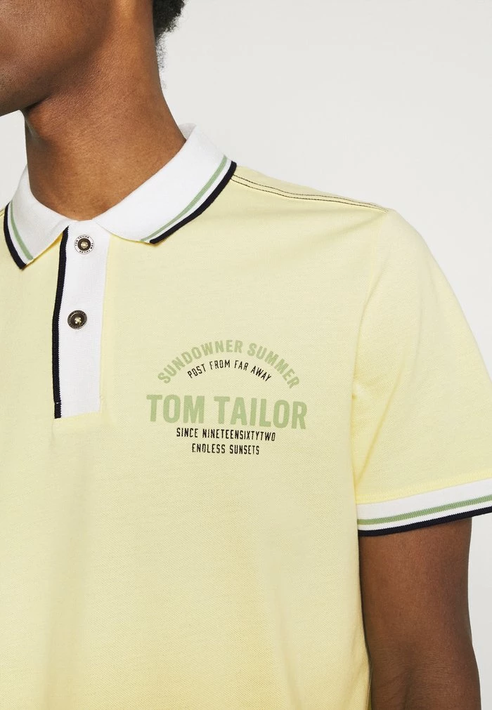 TOM TAILOR DECORATED - Polo Shirt - Pale Straw Yellow 8 TOM TAILOR DECORATED - Polo Shirt - Pale Straw Yellow - Image 6
