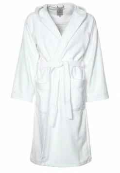 TOM TAILOR BASIC VELOURS - Dressing Gown - Weiß