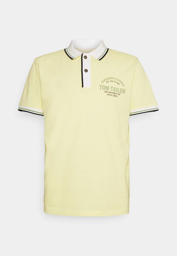 TOM TAILOR DECORATED - Polo Shirt - Pale Straw Yellow 7 TOM TAILOR DECORATED - Polo Shirt - Pale Straw Yellow - Image 5