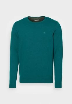 TOM TAILOR BASIC CREW NECK SWEATER - Jumper - Light Rough Green Melange -TOM TAILOR online store ca2df3fe70f34713916fcb046381743d