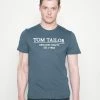 TOM TAILOR Print T-shirt - China Blue -TOM TAILOR online store ca7d35125e214aa5902f99b60a425364