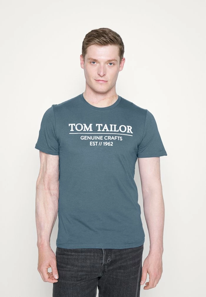 TOM TAILOR Print T-shirt - China Blue 3 TOM TAILOR Print T-shirt - China Blue