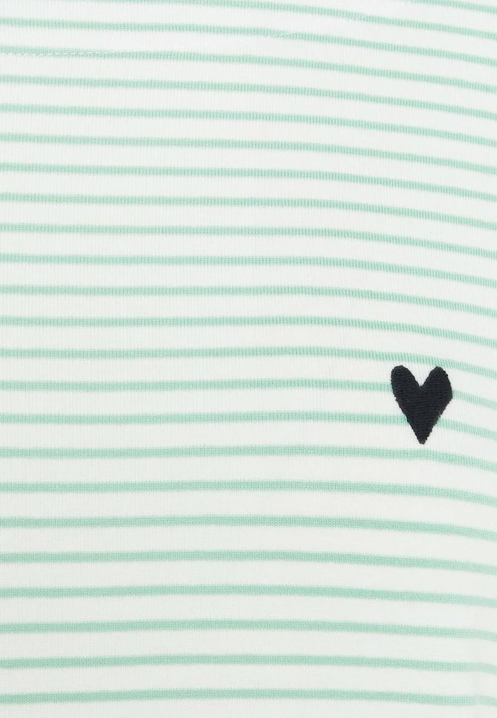 TOM TAILOR STRIPE BOAT NECK - Long Sleeved Top - White/green 5 TOM TAILOR STRIPE BOAT NECK - Long Sleeved Top - White/green - Image 3