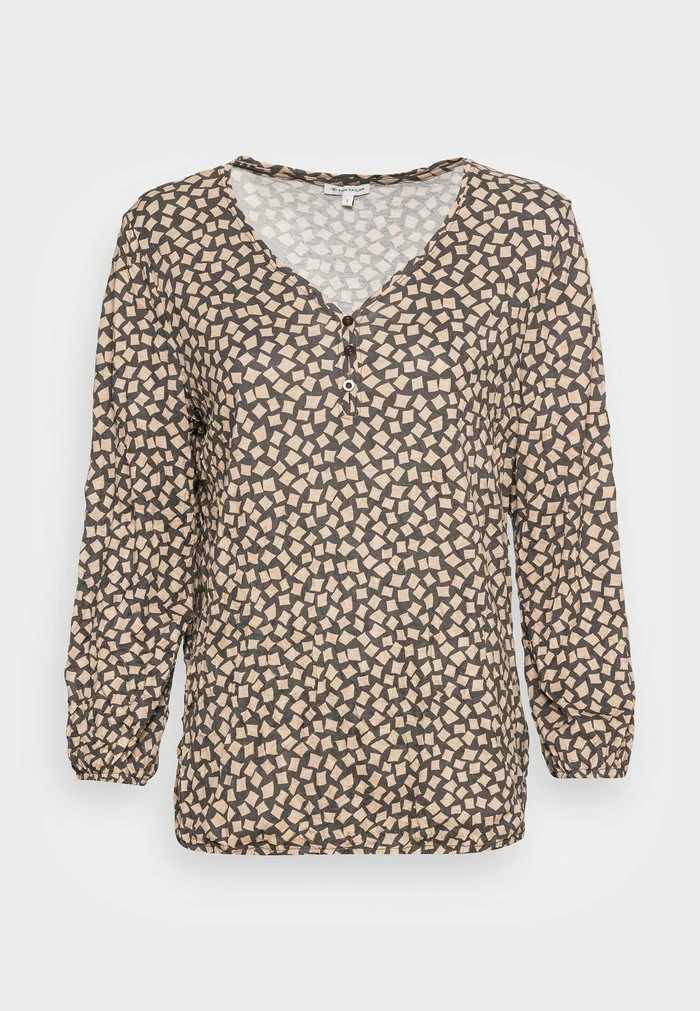 TOM TAILOR HENLEY - Blouse - Anthracite 6 TOM TAILOR HENLEY - Blouse - Anthracite - Image 4