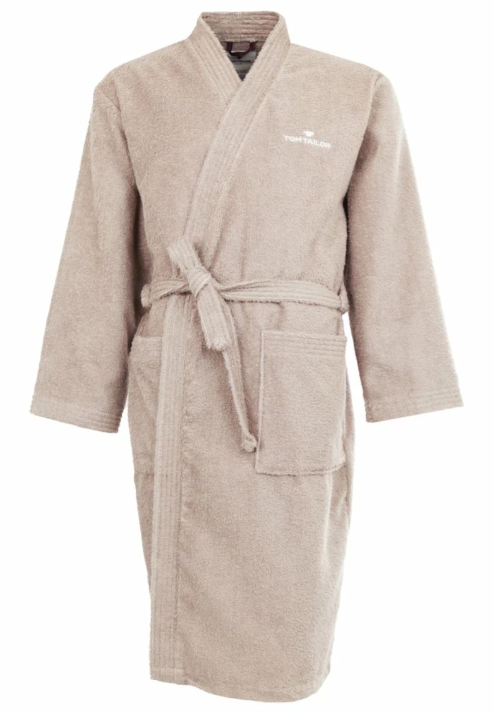 TOM TAILOR BASIC KIMONO UNISEX - Dressing Gown - Sand 7 TOM TAILOR BASIC KIMONO UNISEX - Dressing Gown - Sand - Image 6
