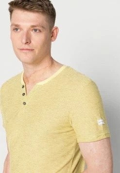 TOM TAILOR STRIPED SERAFINO - Print T-shirt - Elfin Yellow -TOM TAILOR online store ce772130263845f0a718791c61bd6ade