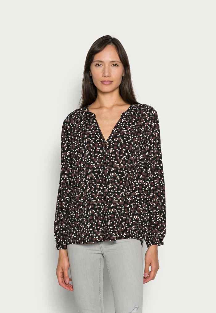 TOM TAILOR Blouse - Black Small Dot Design 3 TOM TAILOR Blouse - Black Small Dot Design