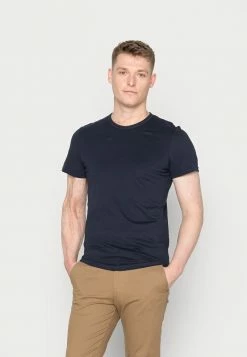 TOM TAILOR PEACHED CREWNECK - Basic T-shirt - Sky Captain Blue