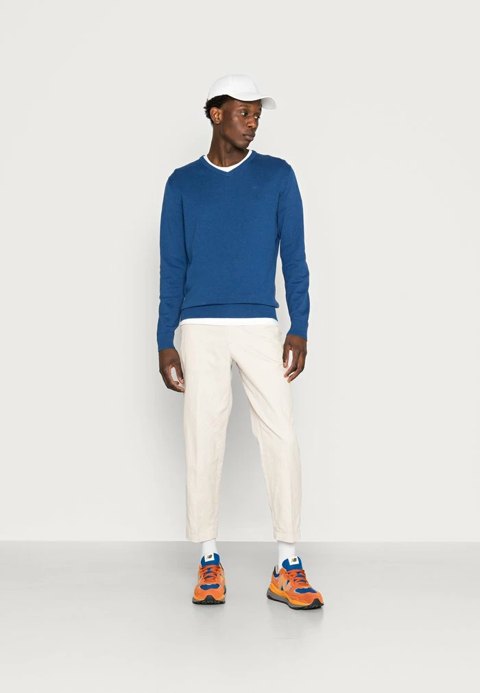 TOM TAILOR BASIC - Jumper - Night Sky Blue Melange 4 TOM TAILOR BASIC - Jumper - Night Sky Blue Melange - Image 2