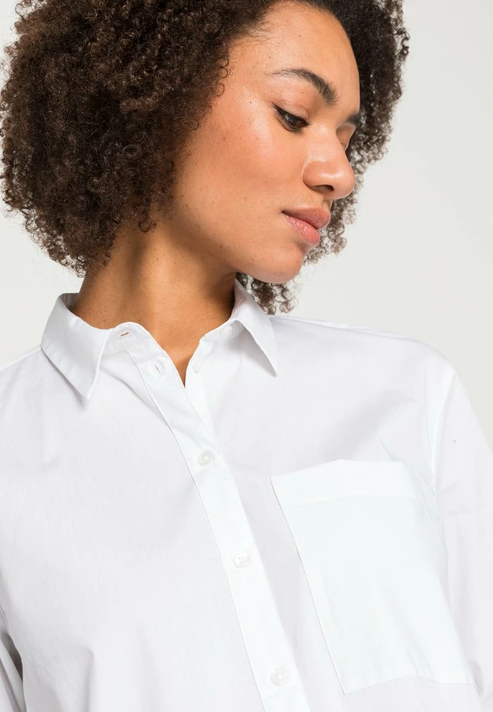 TOM TAILOR BLOUSE POPLIN - Blouse - White 7 TOM TAILOR BLOUSE POPLIN - Blouse - White - Image 5