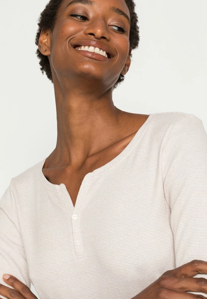 TOM TAILOR STRIPE - Long Sleeved Top - Offwhite Beige 7 TOM TAILOR STRIPE - Long Sleeved Top - Offwhite Beige - Image 5