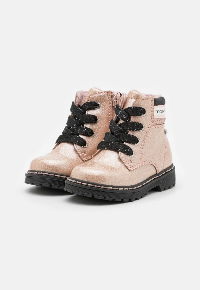 TOM TAILOR Lace-up Ankle Boots - Rose 4 TOM TAILOR Lace-up Ankle Boots - Rose - Image 2
