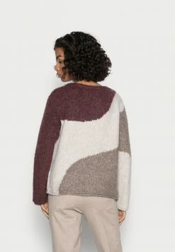 TOM TAILOR CHUNKY INTARSIA - Jumper - Black Brown Intarsia -TOM TAILOR online store d2fa8110a0cd45a79a418d70f9efd6c0