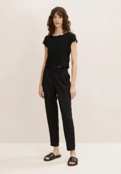 TOM TAILOR Trousers - Deep Black