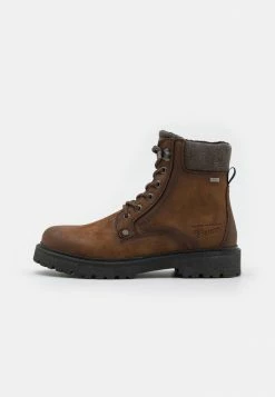 TOM TAILOR Lace-up Ankle Boots - Whisky