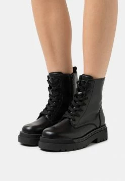 TOM TAILOR Platform Ankle Boots - Black