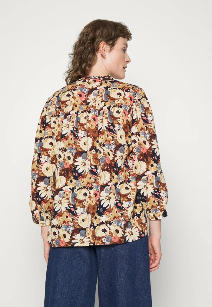 TOM TAILOR WITH FRILL EDGE - Blouse - Beige Floral Design 5 TOM TAILOR WITH FRILL EDGE - Blouse - Beige Floral Design - Image 3